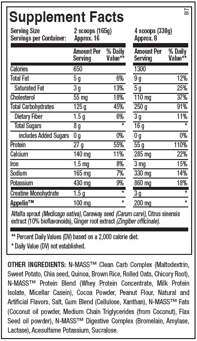 N-MASS Muscle Mass Gainer 6LB